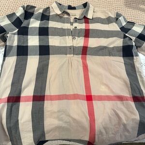 BURBERRY BRIT Checked Cotton Blouse – Size XL – Classic Iconic Print ✨
